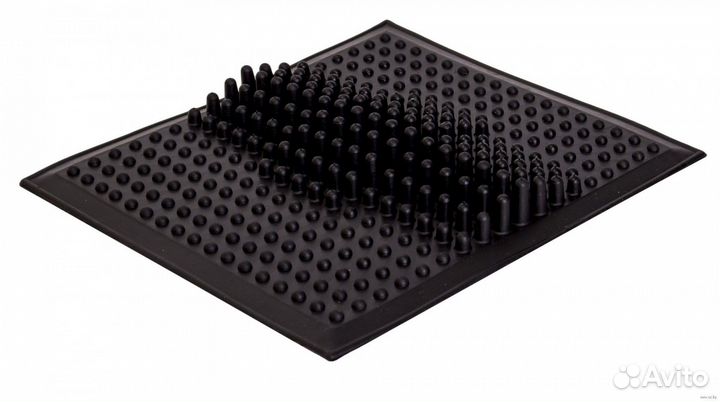 Коврик массажный резиновый, для стоп, черный