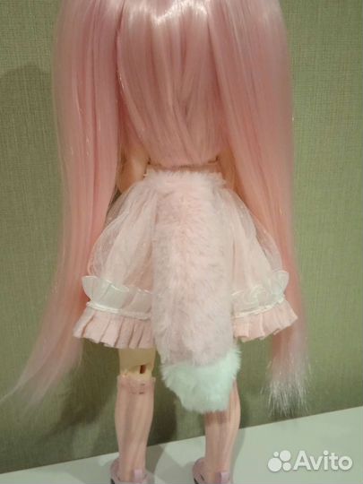 Кукла аниме BJD бжд розовая Мику Хацунэ неко