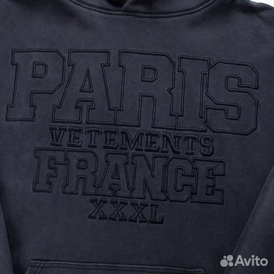 Худи Vetements paris xxxl новые на руках