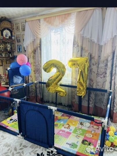 Большой детский напольный игровой манеж