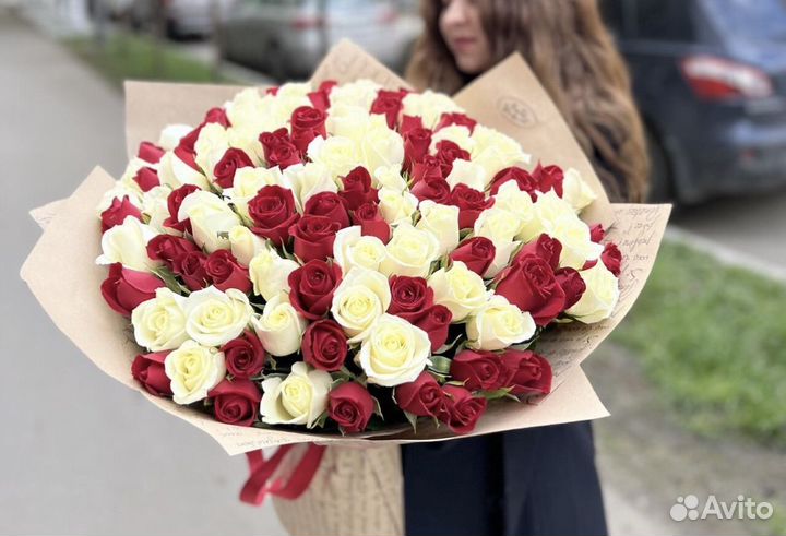 101 роза доставка роз