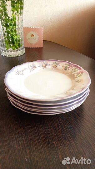 Тарелки фарфор СССР Коростень