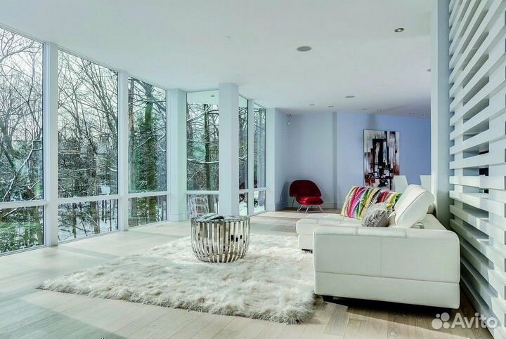 Остекление дома коттеджа панорамными окнами