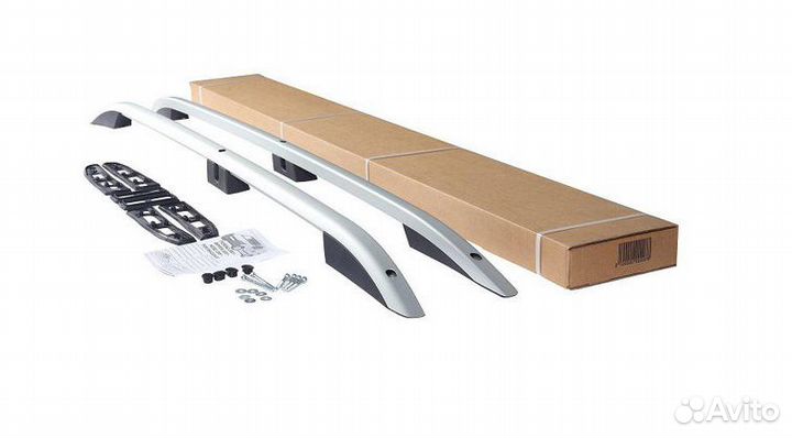 Рейлинги Can-Otomotiv Nissan Qashqai 14+ серебро