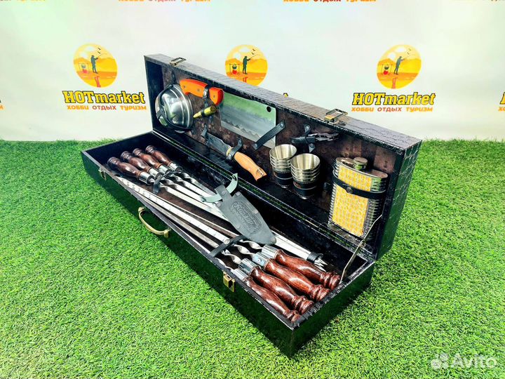 Набор шампуров подарочный