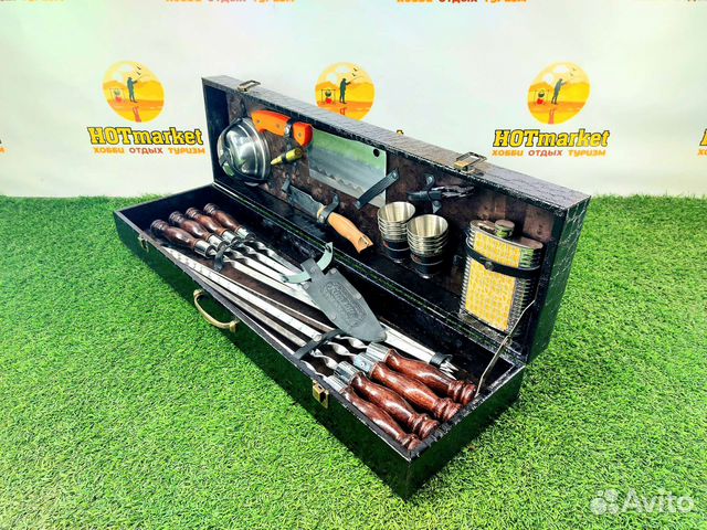 Набор шампуров подарочный