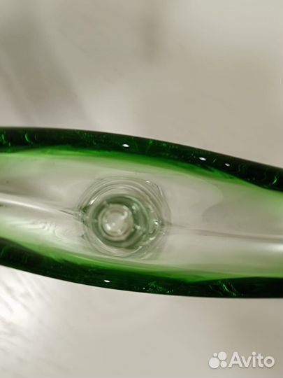 Ваза цветное стекло Чехословакия