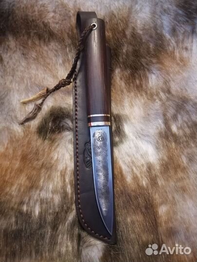 Нож якутский охотничий ручной работы