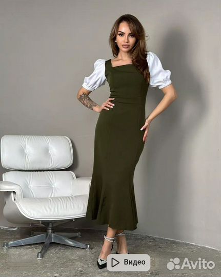 Платье женское длинное 44р