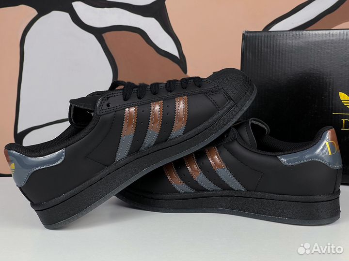 Adidas Superstar x Dime Adv Black Carbon Brown