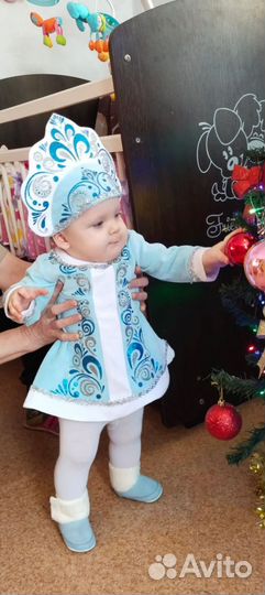 Костюм снегурочки детский 74