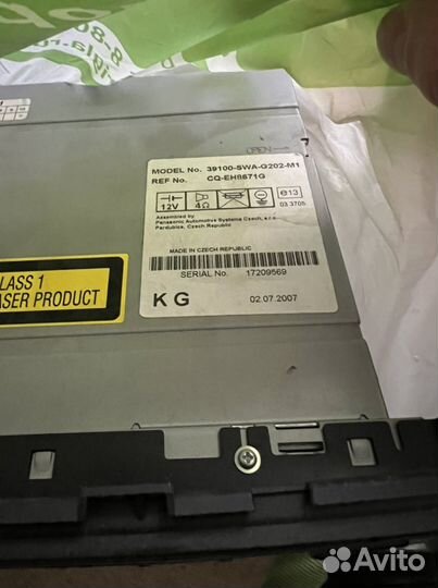 Магнитола на хонду cr v