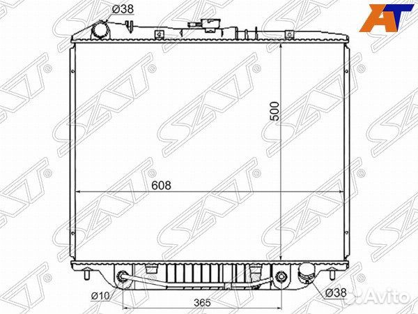 Радиатор honda passport