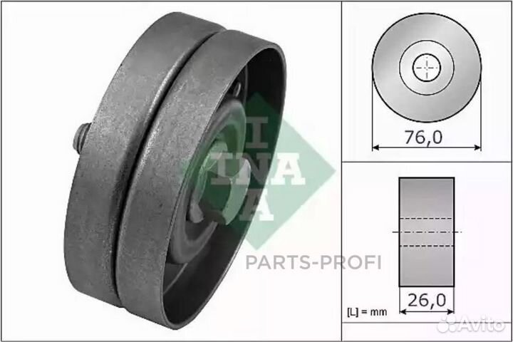 INA 532032630 Ролик направляющий VW Golf IV, Bora, Seat
