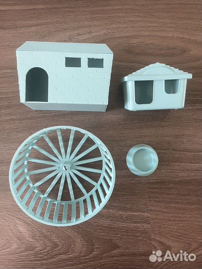 Домики+колесо+кормушка для грызунов