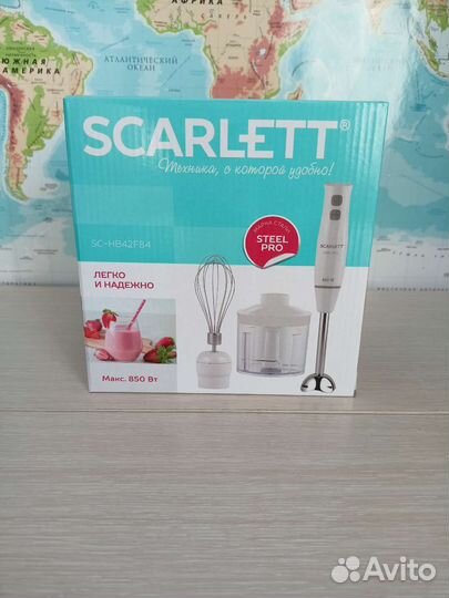 Погружной блендер Scarlett новый