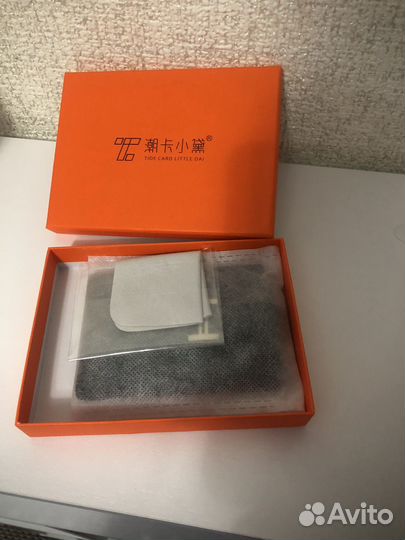 Картхолдер из натуральной кожи hermes