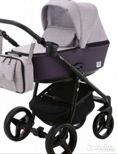Коляска 2 в 1 adamex reggio лиловый цвет