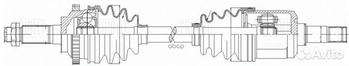 Привод для а/м KIA Spectra (04) 1.6i AT (перед