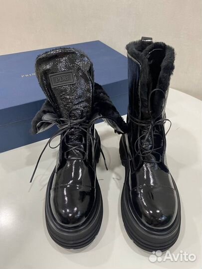 Principe di Bologna Ботинки Naplak Nero 37 размер