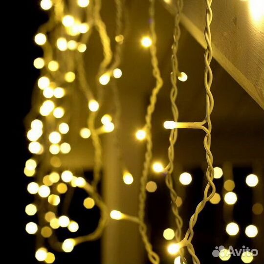 Бахрома уличная белая 12,25