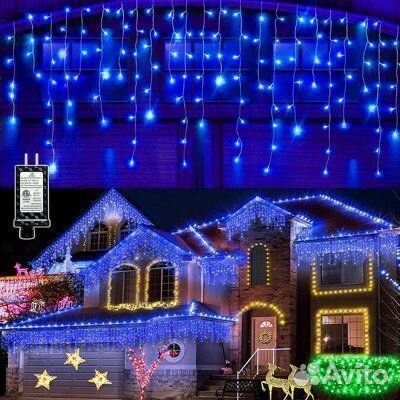 Новогодняя гирлянда бахрома оптом