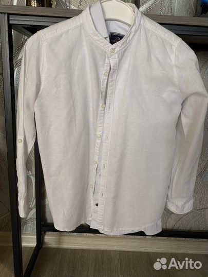 Брюки zara, рубашка лен mango