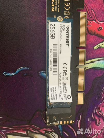 Ssd m2 nvme 256gb с переходником