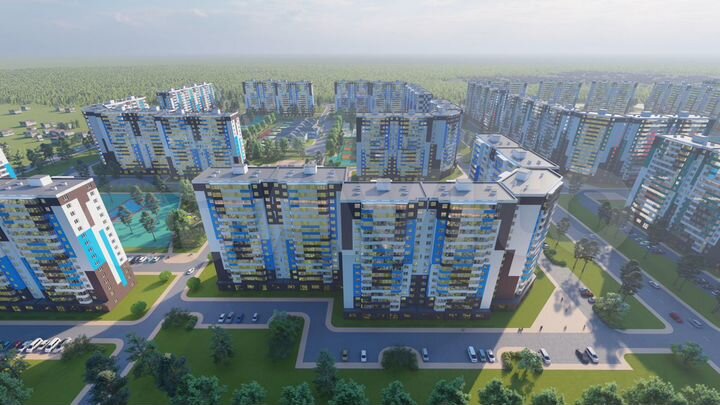 2-к. квартира, 56,1 м², 13/16 эт.
