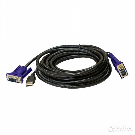 Dkvm-CU5/B1A Кабель KVM длиной 5 м с разъемами VGA