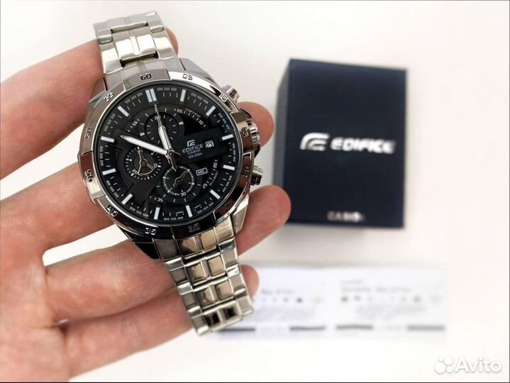 Часы мужские Casio Edifice (хронограф) Black