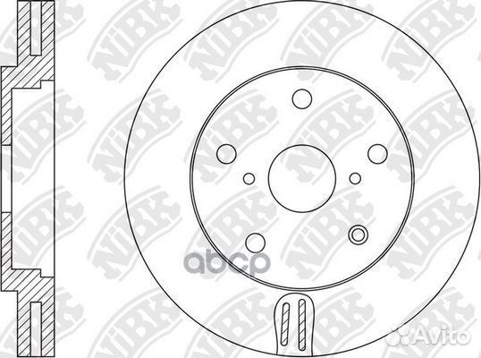 RN1578V Диск тормозной перед RN1578 NiBK