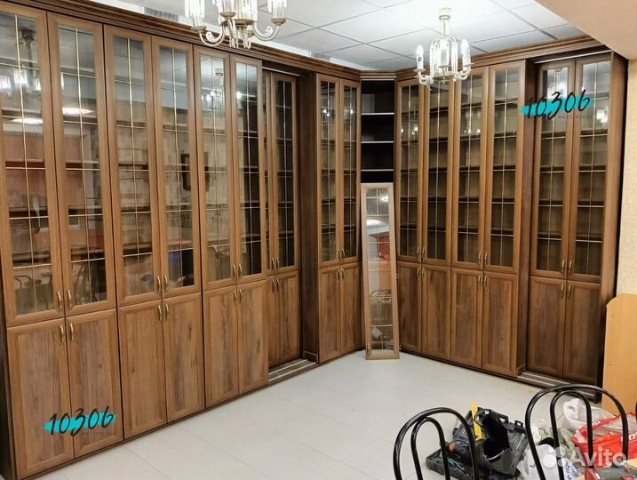 Раздвижные библиотеки, книжные шкафы, стеллажи