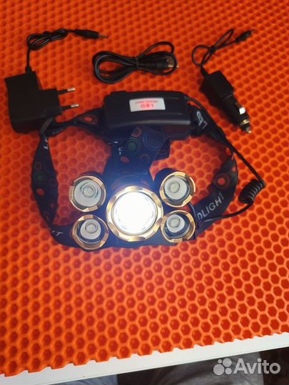 Налобный фонарь новый