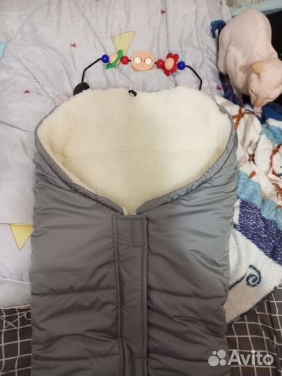 Зимний конверт в коляску до 3-4 лет