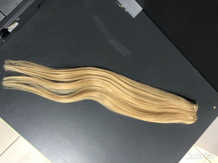 Волосы для наращивания 60 см блонд