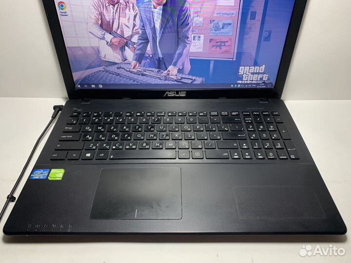 Игровой ноутбук Asus i5/2видеокарты/6gb/ssd+hdd
