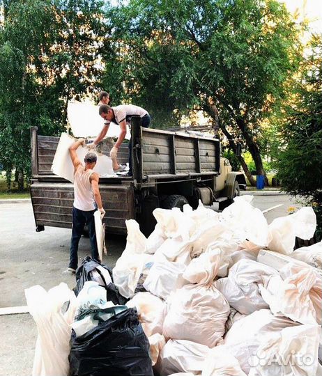 Вывоз мусора, спил деревьев, уборка, демонтаж