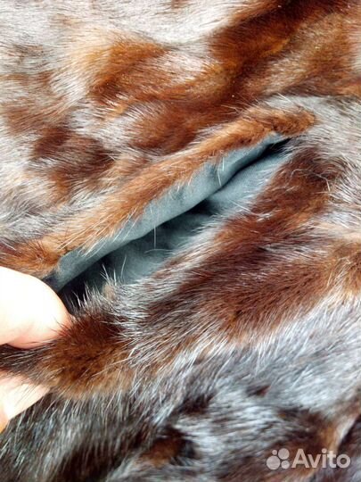 Шуба норковая с капюшоном