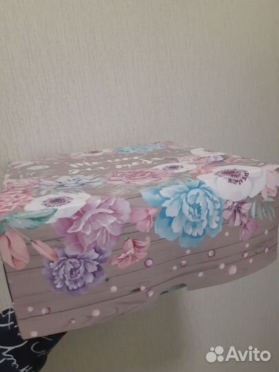 Подарочная упаковка коробка торт