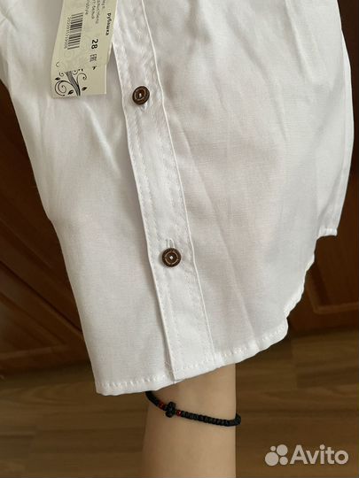 Рубашка белая 122 - 128 размер