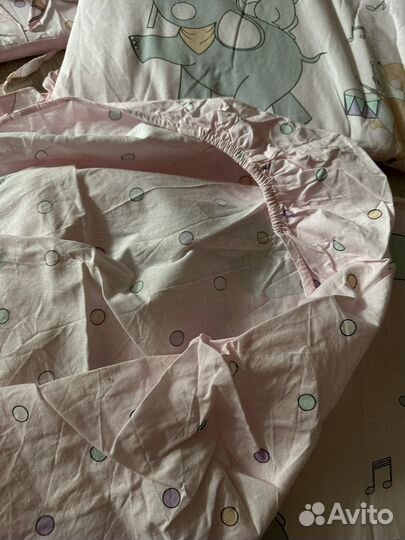 Комплект постельного белья в детскую кроватку