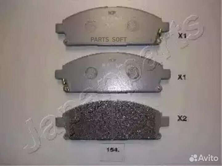 Japanparts PA154AF Колодки торм. дисковые