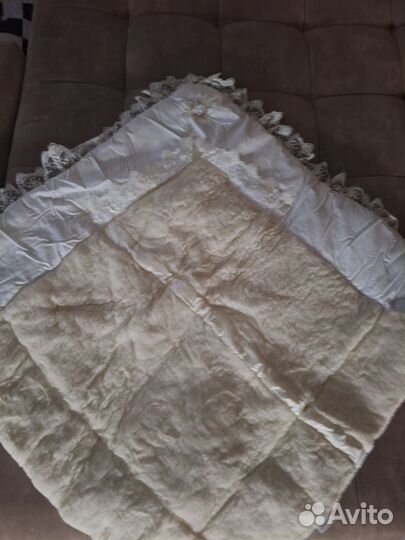 Конверт на выписку зимний с натуральным мехом