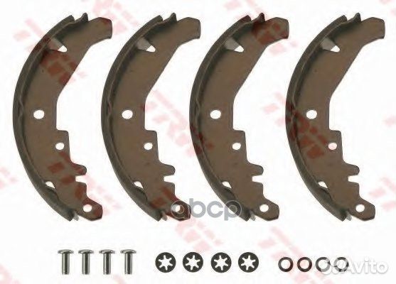 Колодки тормозные барабанные задн fiat: palio 1