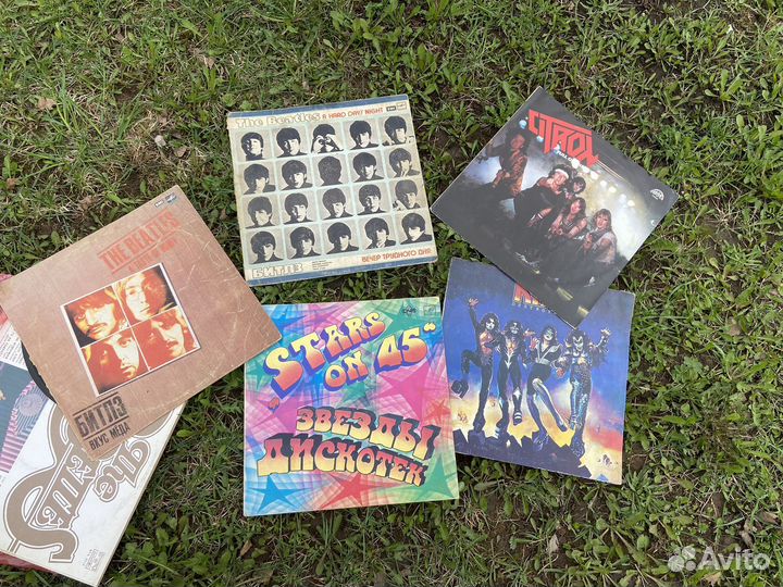 Виниловые пластинки the beatles