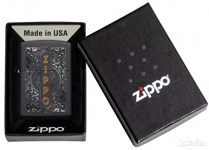 Зажигалка Zippo Black Matte 49535