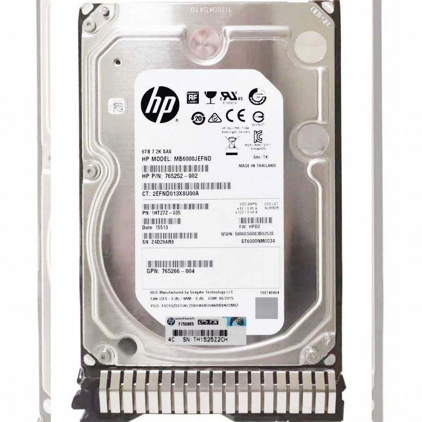 [ST6000NM0034] Жесткий Диск Hp 6tb Mb6000jefnd Sas 3.5 St6000nm0034