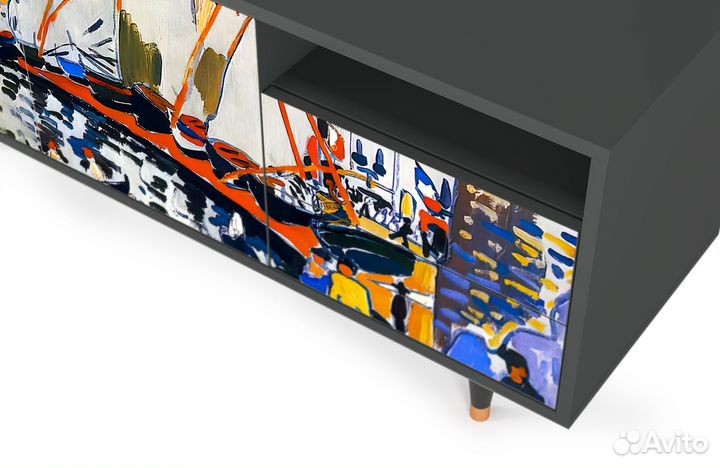 Тв-тумба T7 - Антрацит - Le Sechage des voiles