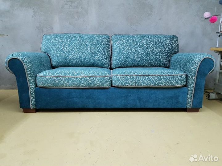 Перетяжка и замена обивки диванов из рогожки